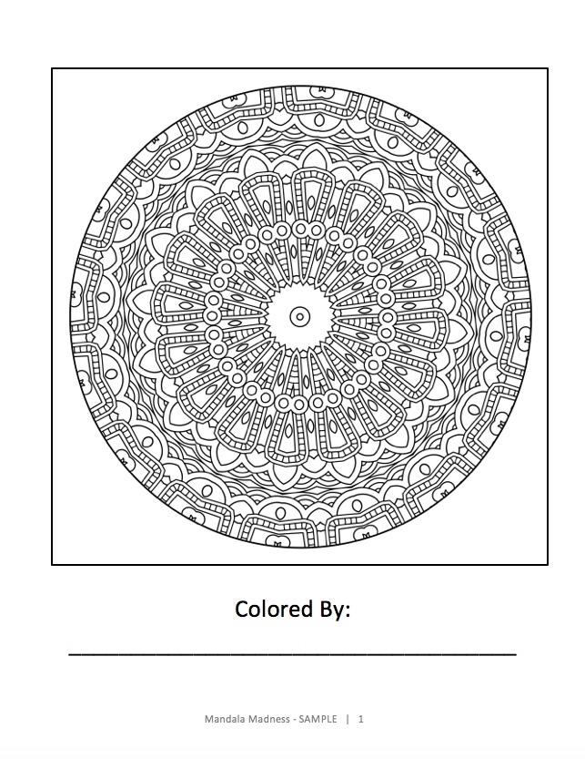 Mandala Madness - Sample Page