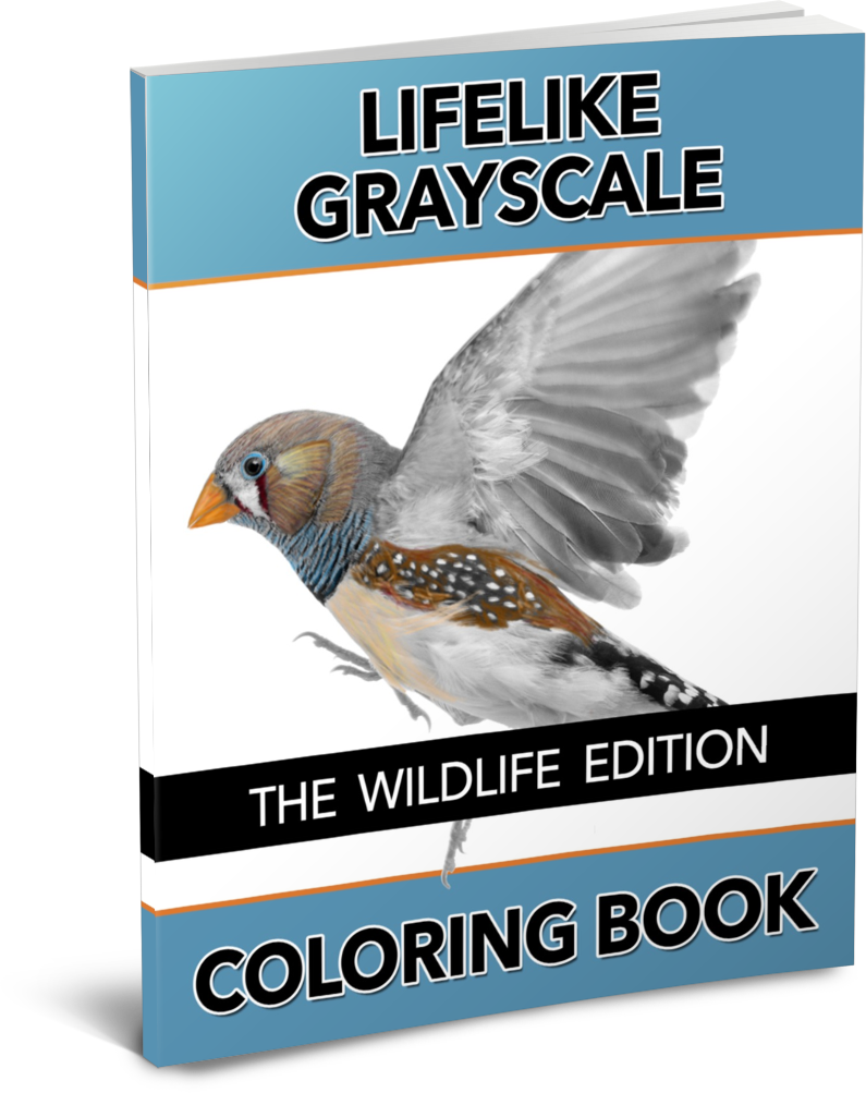 The Lifelike Wildlife Grayscale Coloring Book